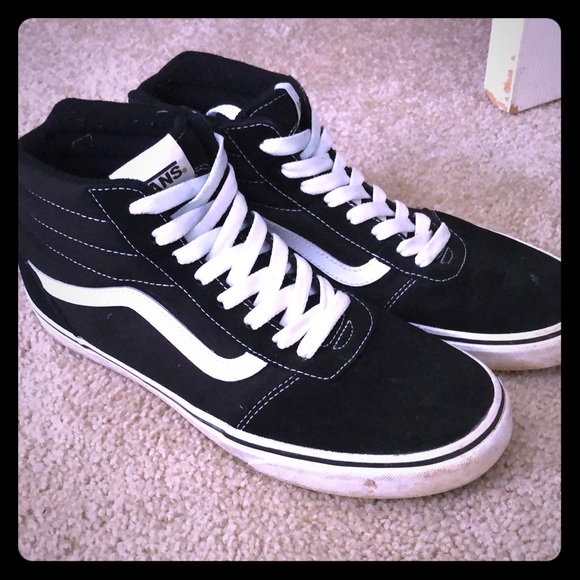 vans old skool mid black